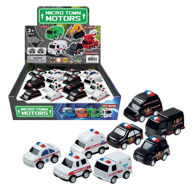 Master Toys - 2 Police & Ambulance Vehicles, 1 pc (Assorted Desgin) Image 1