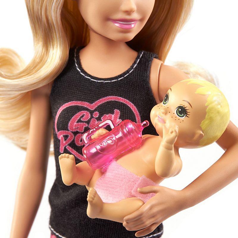Mattel- Barbie Babysitter Doll/Baby/Accessory - Blonde- Toddler Toy Image 4