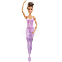 Mattel - Barbie Ballerina Doll, Brunette, Purple Tutu Image 1