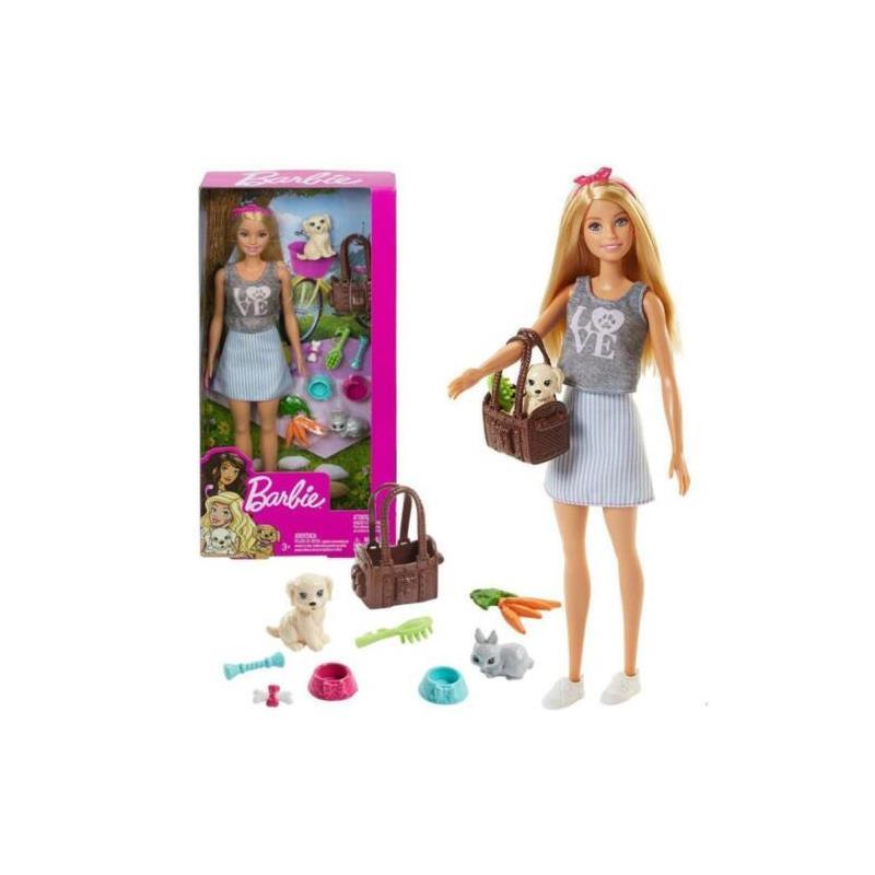 Mattel - Barbie Blonde Doll Pet Image 1
