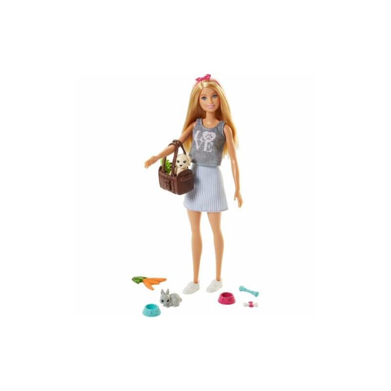 Mattel - Barbie Blonde Doll Pet Image 2