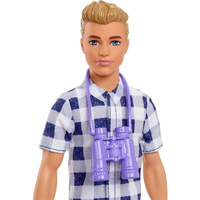 Mattel - Barbie Blonde Ken Doll with Blue Eyes in Plaid Shirt Image 4