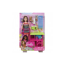 Mattel - Barbie Brunette Doll With Checkered Dress Image 2