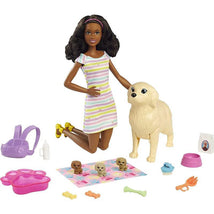 Mattel - Barbie Brunette Doll with Mommy Dog Image 1