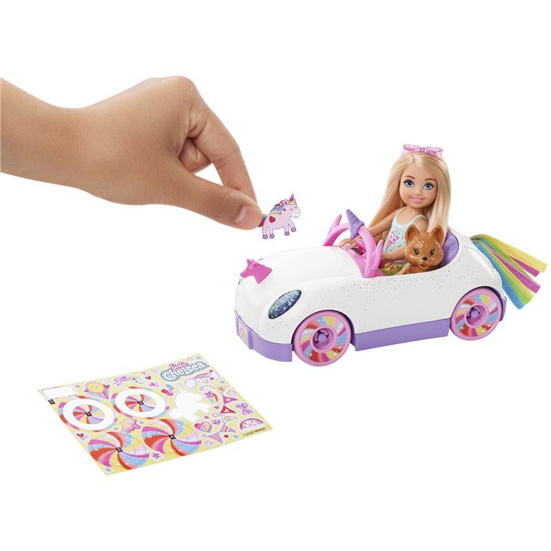 Mattel - Barbie Club Chelsea Doll & Unicorn Car