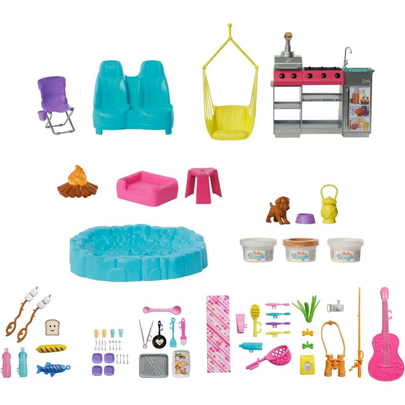 barbie camp out tent Barbie Dream Camper Playset