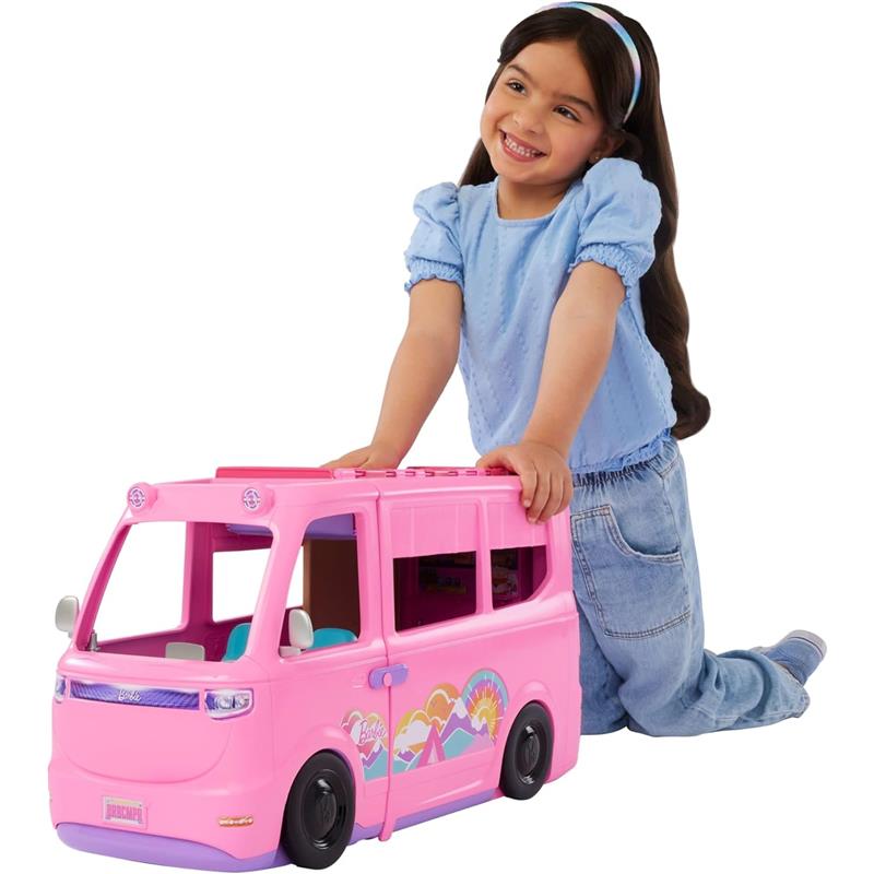 barbie with tent Barbie Dream Camper Playset