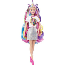 Mattel - Barbie Fantasy Long Colorful Blonde Hair with Mermaid Image 3