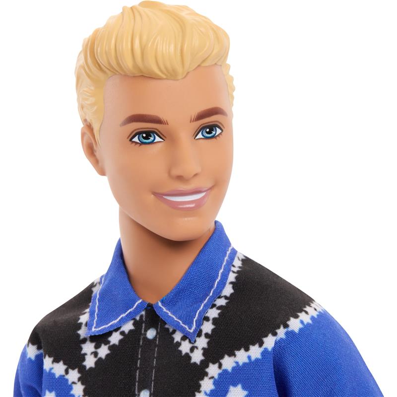 Mattel - Barbie Fashionistas Ken Doll Wearing a Removable Western Shirt Image 3