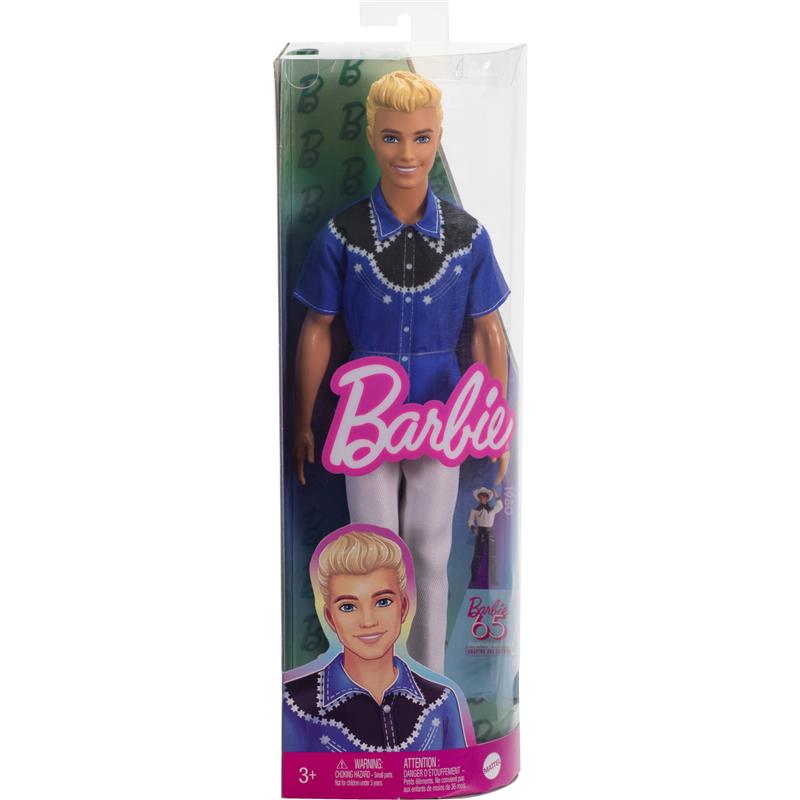 Mattel - Barbie Fashionistas Ken Doll Wearing a Removable Western Shirt Image 6