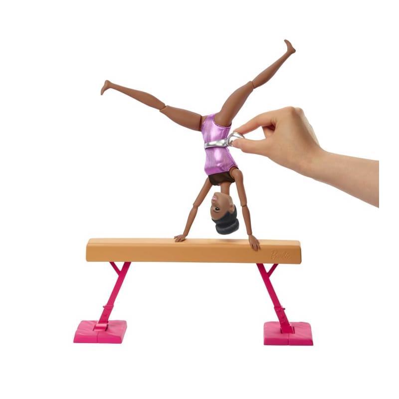 Mattel - Barbie Gymnastics Playset: Brunette Barbie Doll Image 3