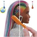 Mattel - Barbie Leopard Rainbow Hair Doll (Brunette) Image 2