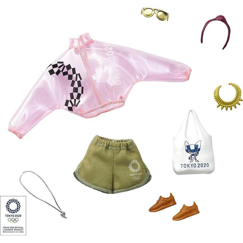 Mattel Barbie Licensed Fashion Storytelling Pack Jacket, Shorts and Accessories Image 1