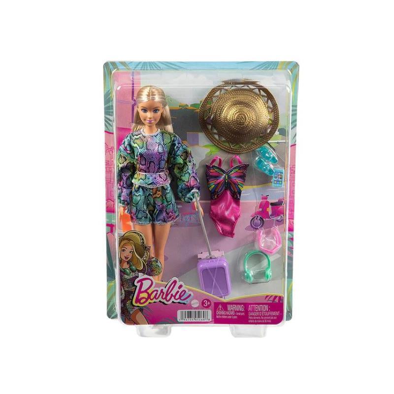 Mattel - Barbie Summer Travel Doll Image 3