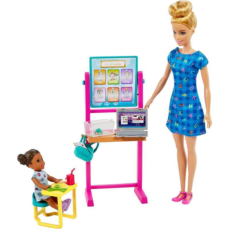 Mattel - Barbie Teacher Theme with Blonde Fashion Doll Image 3