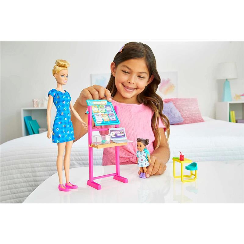 Mattel - Barbie Teacher Theme with Blonde Fashion Doll Image 4