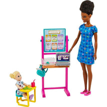 Mattel - Barbie Teacher Theme with Brunette Fashion Doll Image 1