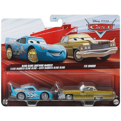 Mattel - Cars Character Cars Bling Lightning Mcqueen + Tex Dinoco Image 1