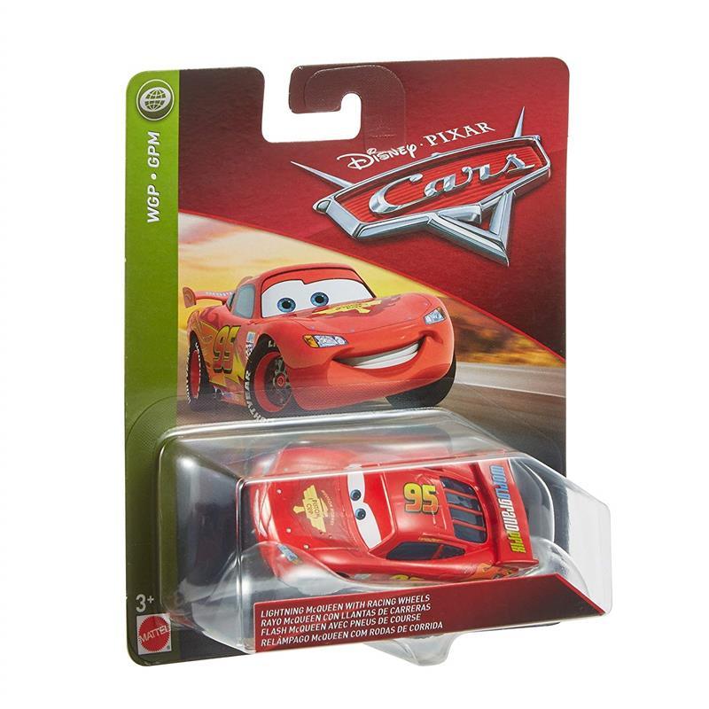 Mattel Cars Character Cars, Lightning McQueen with Racing Wheels Image 2