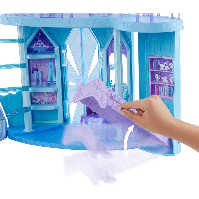 Mattel - Disney Frozen Elsa Ice Castle Playset with Olaf Figure Image 3