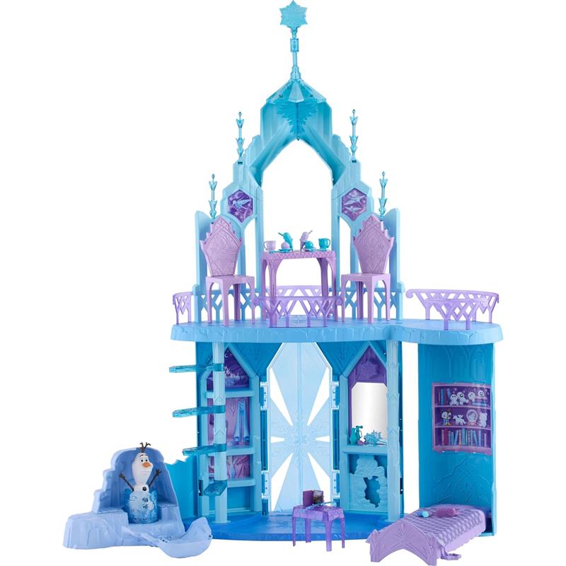 Mattel - Disney Frozen Elsa Ice Castle Playset with Olaf Figure Image 4