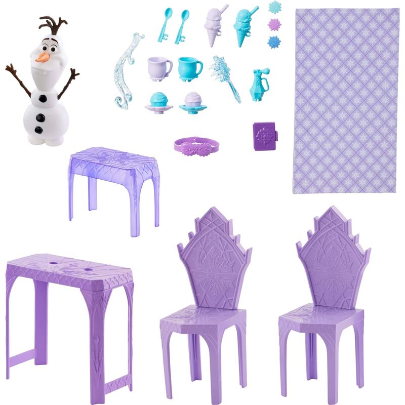 Mattel - Disney Frozen Elsa Ice Castle Playset with Olaf Figure Image 5