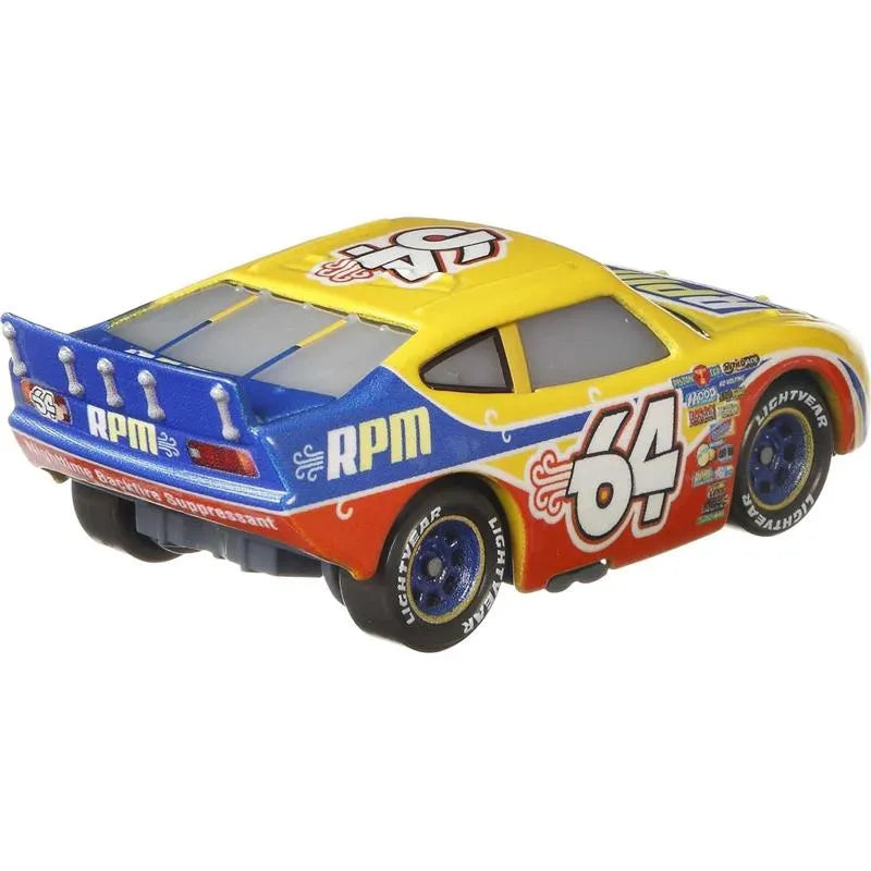 Mattel - Disney Pixar Cars Winford Bradford Rutherford - Yellow Ad Blue Image 3