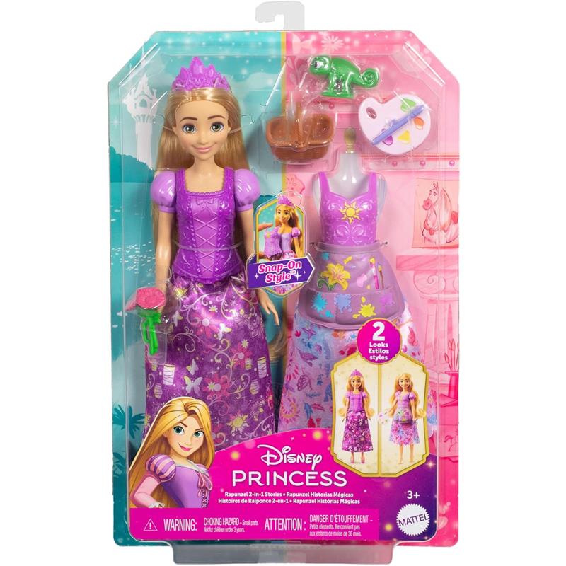 Mattel - Disney Princess Fashion Storytelling Doll, Rapunzel Image 8