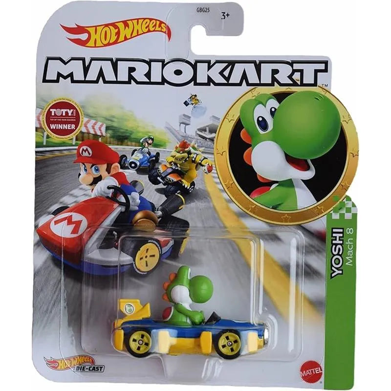 Mattel - Hot Wheels Mario Kart, Yoshi Car Image 1
