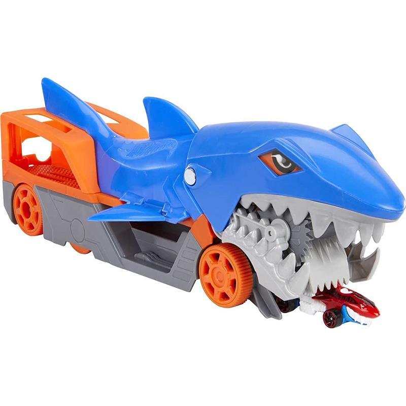 Mattel - Hot Wheels Shark Chomp Transporter Playset Image 4