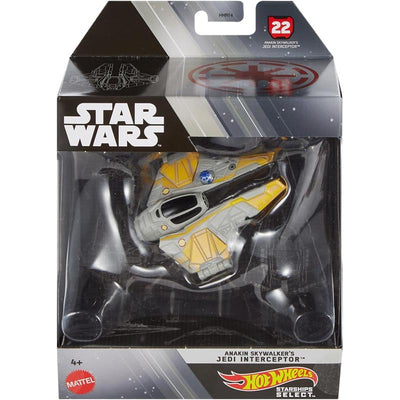 Mattel - Hot Wheels Star Wars Select Anakin Skywalker's Jedi Interceptor Image 1