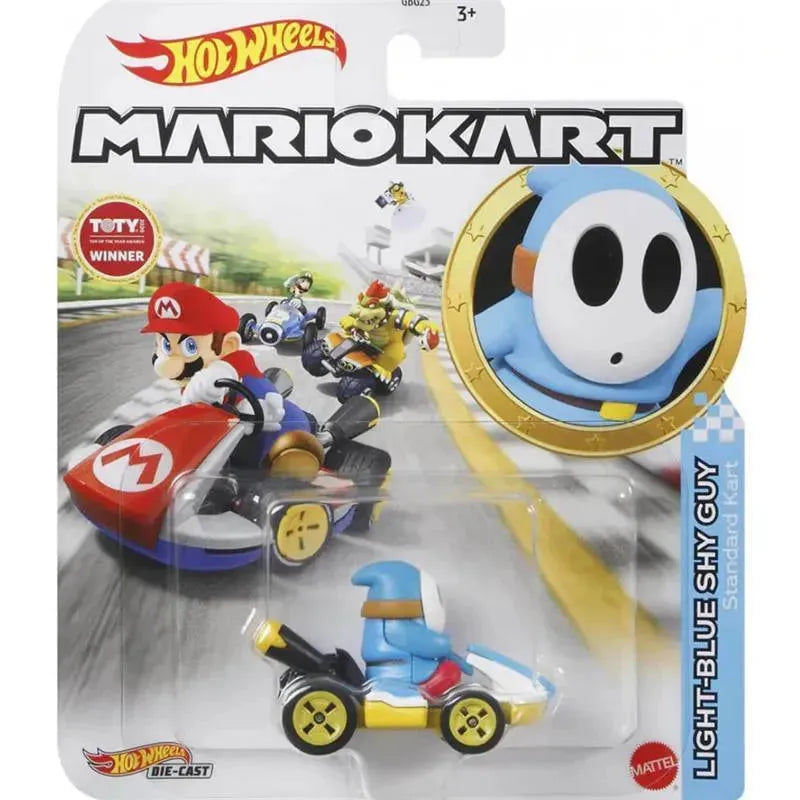 Mattel - Hw Mario Kart, Light-Blue Shy Guy Standard Kart Image 4