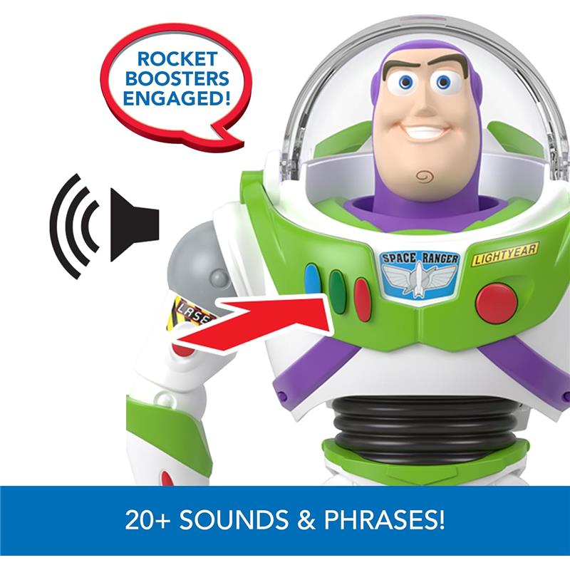 Mattel - Pixar Large Scale Feature Figure, Buzz With Rocket Image 4