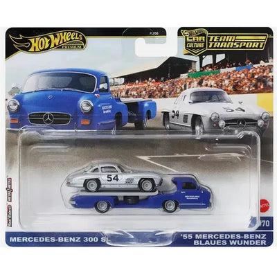 Mattel - Team Transport '55 Mercedes-Benz Blaues Wunder & Mercedes-Benz 300 Sl Image 1