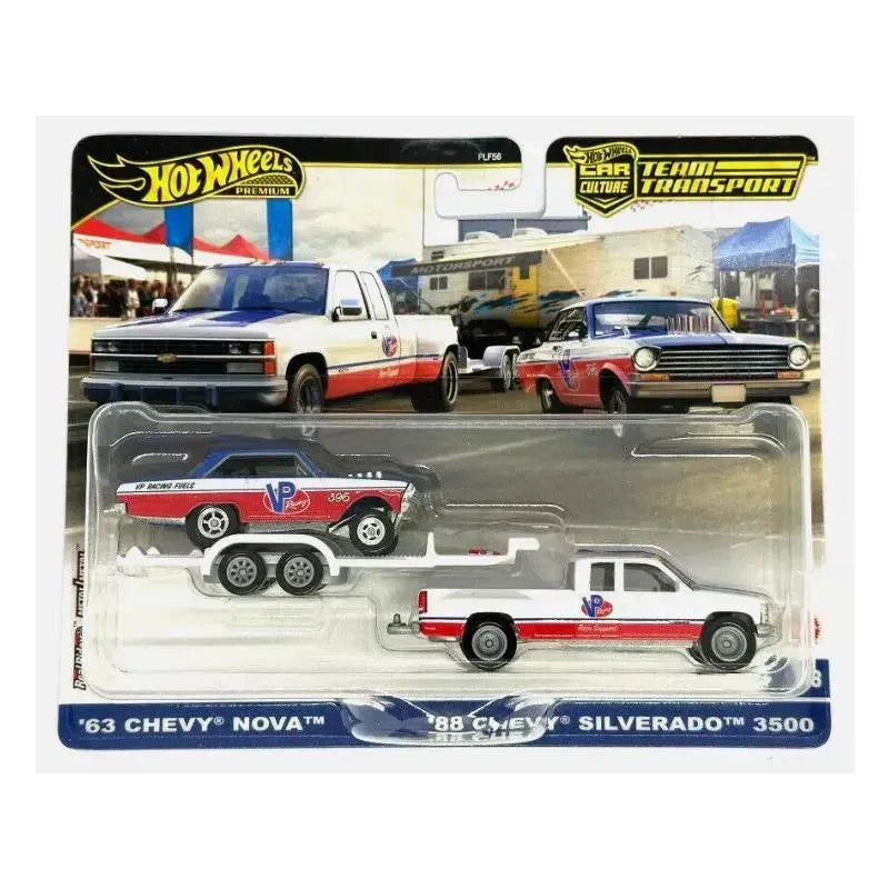 Mattel -Team Transport '88 Chevy Silverado 3500 & '63 Chevy Nova Image 2