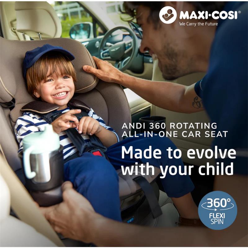 Maxi-Cosi - Andi 360 Rotating All-in-One Convertible Car Seat, Escargot Image 4