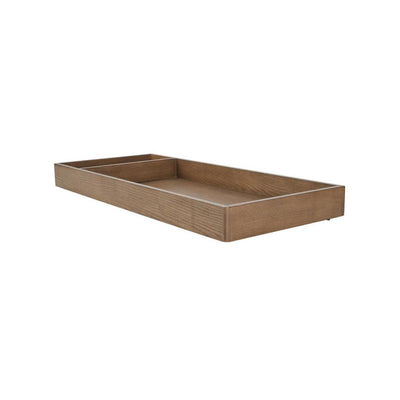 Assembled Maxi-Cosi Double Topper in Dolce Oak Stain, featuring a sleek rectangular design with one side for added function.