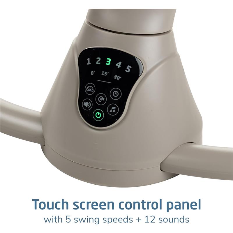 Maxi-Cosi - Cassia Smart Baby Swing for Infants, Truffle Image 12