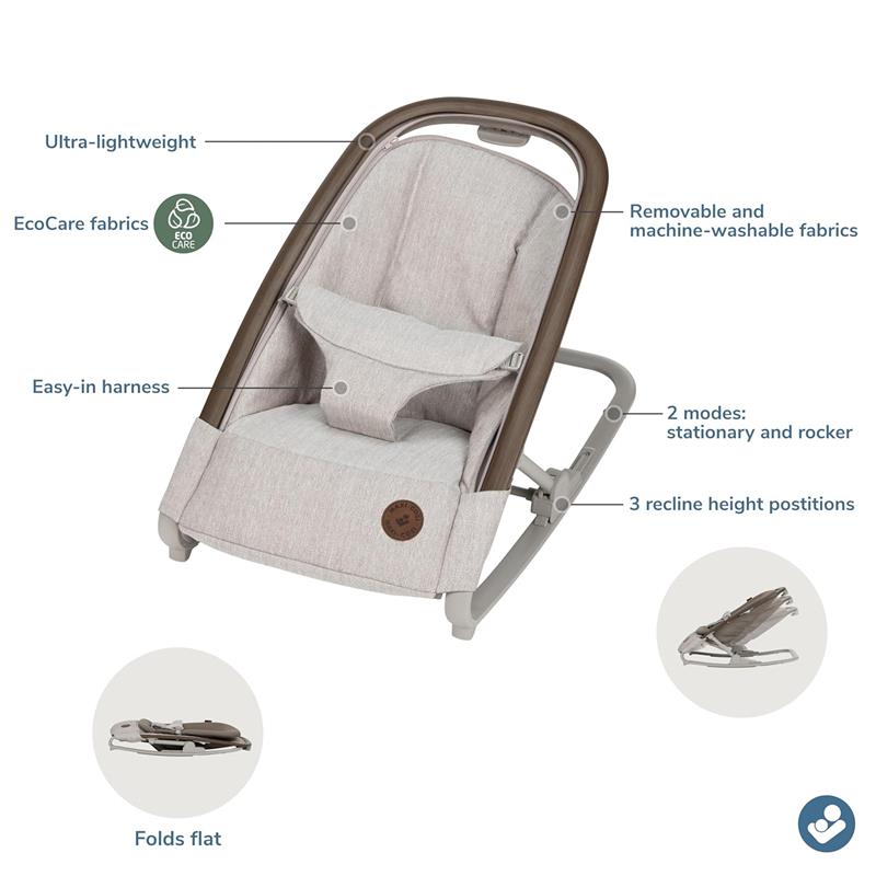 maxi-cosi 2-in-1 kori lightweight bouncer Maxi Cosi Kori 2-in-1 Rocker Classic Truffle