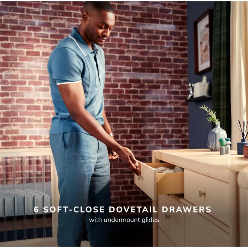 Maxi-Cosi - Nursery Brisa 6-Drawer Dresser, Onyx Heritage Image 7