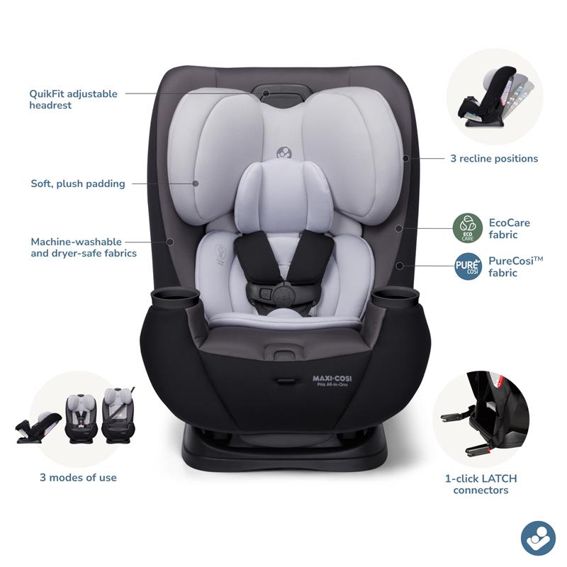 maxi cosi pearl 2017 Maxi-Cosi - Pria All-in-One Convertible Car Seat Blackened Pearl