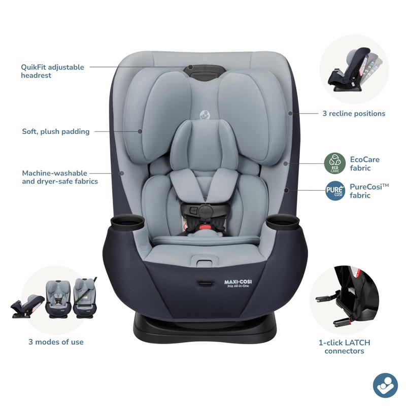 Maxi-Cosi - Pria All-in-One Convertible Car Seat, Seascape Image 5