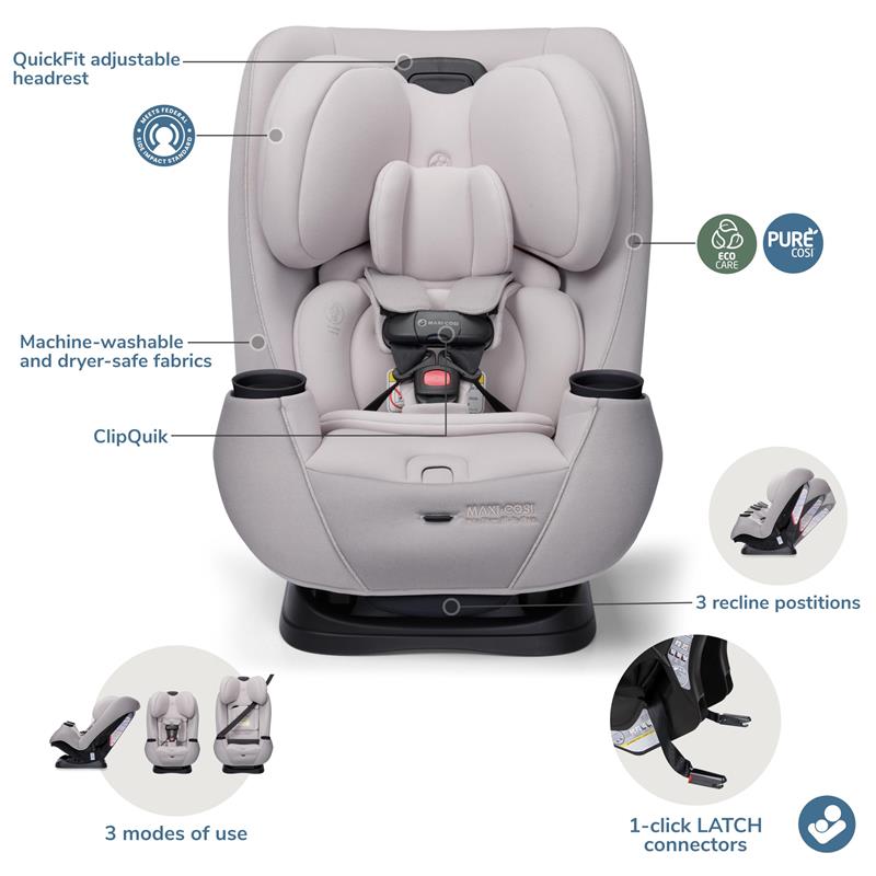 Maxi-Cosi - Pria Max All-in-One Convertible Car Seat, Oyster Shell Image 6