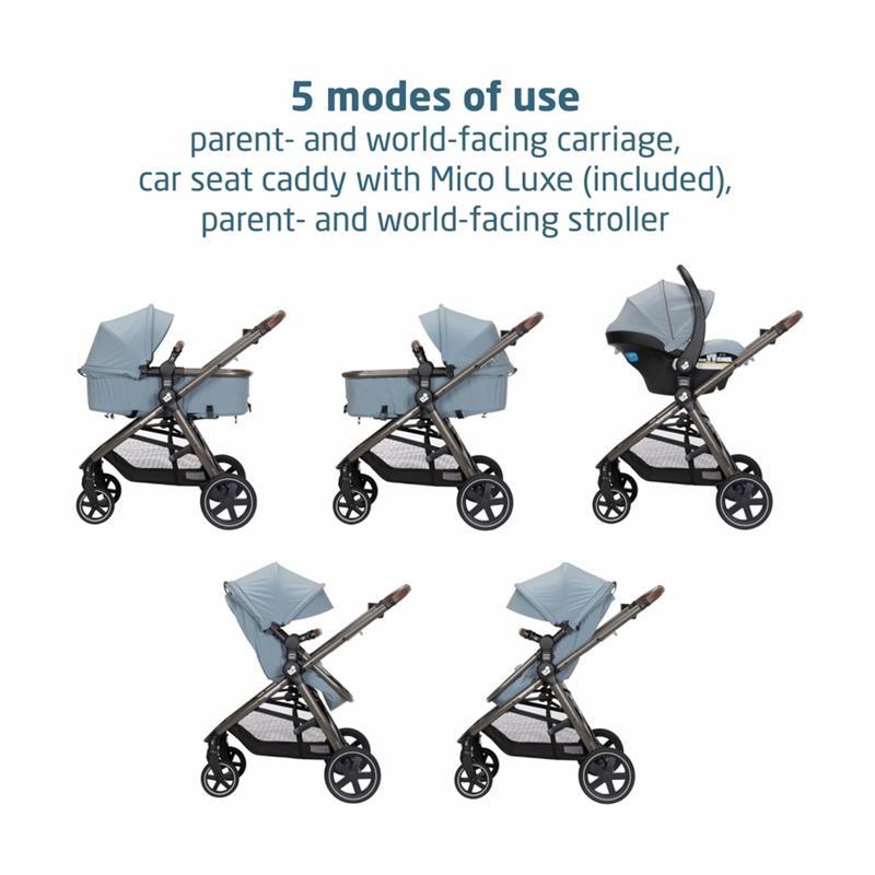 Maxi-Cosi - Zelia 2 Luxe 5-in-1 Modular Travel System, New Hope Grey Image 6