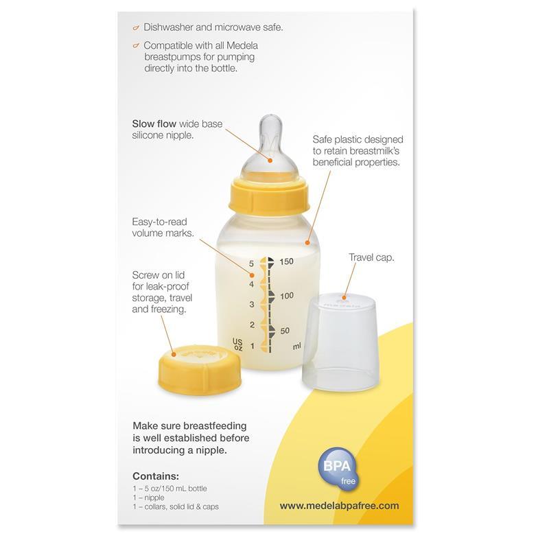 Medela - 5Oz Breast Milk Storage Bottle Image 2
