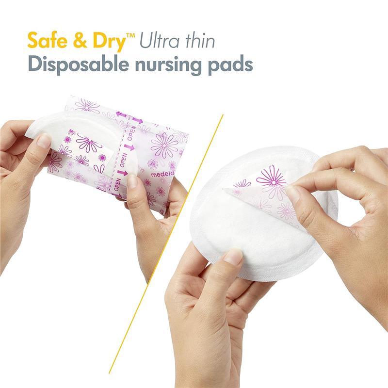 Medela - Safe & Dry Ultra Thin Disposable Nursing Pads Image 2