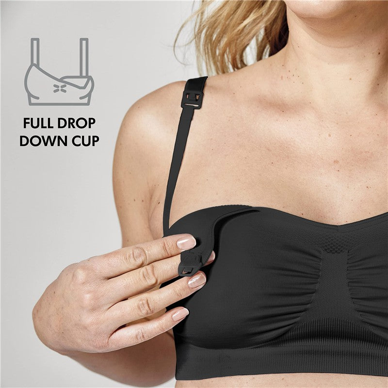 Medela - Keep Cool Bra Seamless Comfort Breathable Pregnancy Bra - Black Image 4