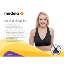 Medela Nursing Sleep Bra, Black Image 3