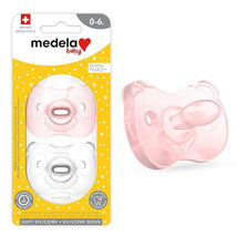 Medela - 2Pk Baby Pacifier, Pink/Clear Image 1