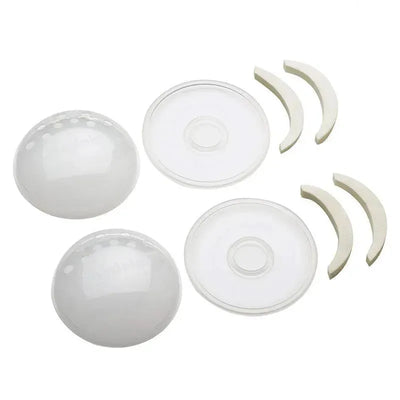 Medela SoftShells Breast Shells set, including transparent breast shells and soft inner pads for comfort.